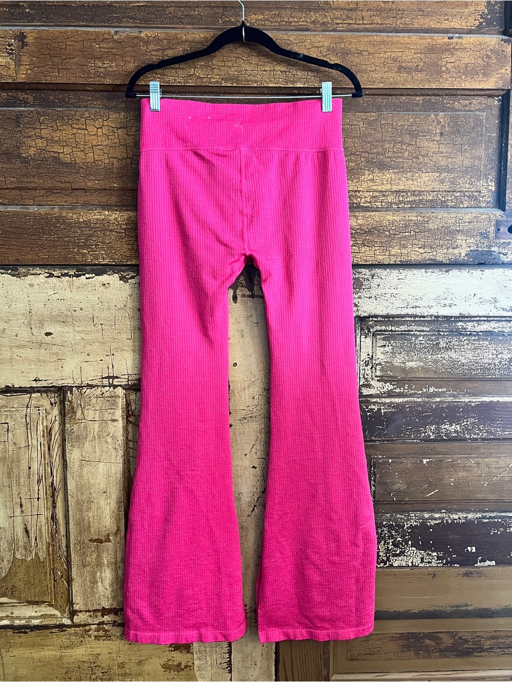JoyLab Hot Pink Ribbed Wide-Leg Jumpsuit Set - Picture 5 of 5